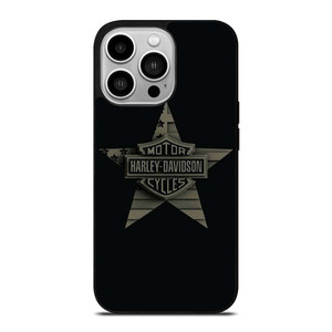 HARLEY DAVIDSON MOTORCYCLES COMPANY LOGO STAR iPhone 14 Pro Case Cover