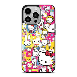 HELLO KITTY STICKER BOMB iPhone 14 Pro Case Cover