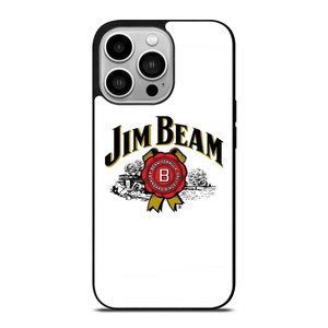 JIM BEAM WHISKEY LOGO WHITE iPhone 14 Pro Case Cover