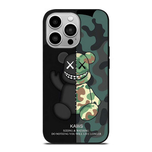 KAWS CAMO SEEING AND WATHING iPhone 14 Pro Case Cover