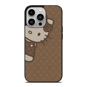 LOUIS VUITTON LV PATTERN LOGO HELLO KITTY iPhone 14 Pro Case Cover