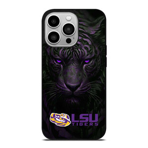 LSU TIGERS LOGO UNIVERSITY FOOTBALL TEAM ICON iPhone 14 Pro Case Cover
