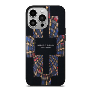 MARCELO BURLON COUNTY OF MILAN LOGO iPhone 14 Pro Case Cover