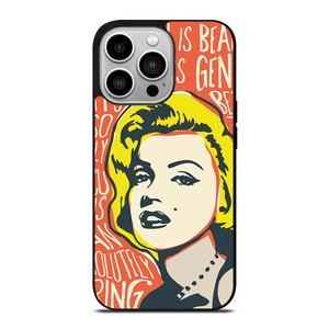 MARILYN MONROE ART QUOTE iPhone 14 Pro Case Cover