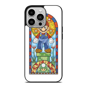 MARIO BROSS NINTENDO GLASS ART iPhone 14 Pro Case Cover