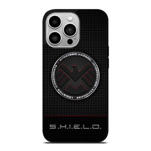 MARVEL AGENTS OF SHIELD LOGO METAL iPhone 14 Pro Case Cover