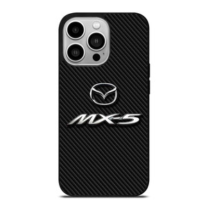 MAZDA MX 5 LOGO CARBON iPhone 14 Pro Case Cover