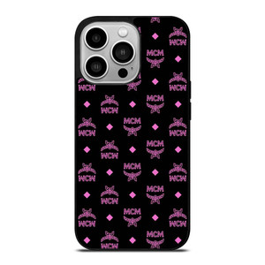 MCM WORLD LOGO BLACK PINK ICON iPhone 14 Pro Case Cover