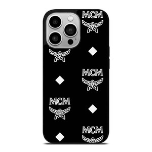 MCM WORLDWIDE LOGO BLACK iPhone 14 Pro Case Cover