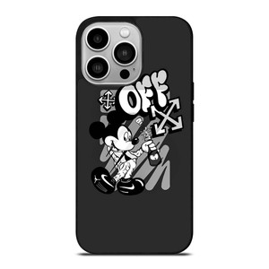 MICKEY MOUSE OFF WHITE LOGO iPhone 14 Pro Case Cover