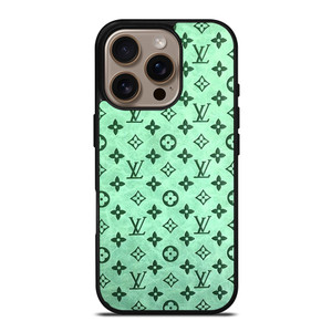 LOUIS VUITTON LOGO GREEN ICON PATTERN iPhone 16 Pro Case Cover LOUIS VUITTON LOGO GREEN ICON PATTERN iPhone 16 Pro Case Cover