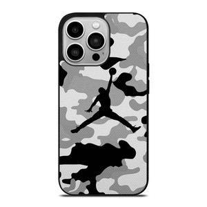 NIKE AIR JORDAN LOGO CAMO iPhone 14 Pro Case Cover