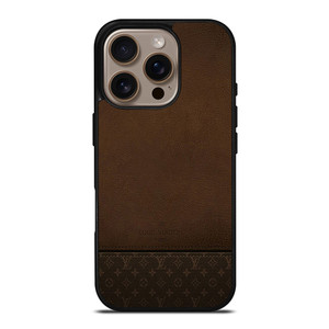 LOUIS VUITTON PARIS LV LOGO LEATHER BAG iPhone 16 Pro Case Cover LOUIS VUITTON PARIS LV LOGO LEATHER BAG iPhone 16 Pro Case Cover