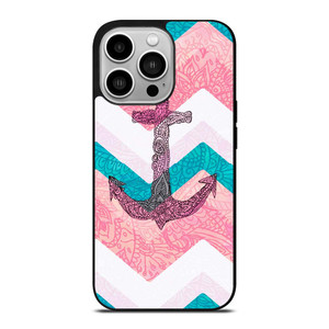 PAISLEY TRIBAL NAUTICAL ANCHOR iPhone 14 Pro Case Cover
