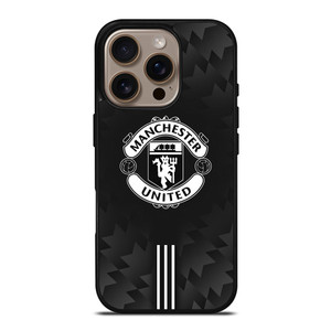 MANCHESTER UNITED BLACK LOGO iPhone 16 Pro Case Cover MANCHESTER UNITED BLACK LOGO iPhone 16 Pro Case Cover