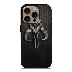 MANDALORIAN LEATHER LOGO iPhone 16 Pro Case Cover MANDALORIAN LEATHER LOGO iPhone 16 Pro Case Cover