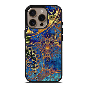 MANDELA BLUE GOLD PATTREN iPhone 16 Pro Case Cover MANDELA BLUE GOLD PATTREN iPhone 16 Pro Case Cover