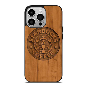 STARBUCKS COFFEE WOODEN LOGO iPhone 14 Pro Case Cover