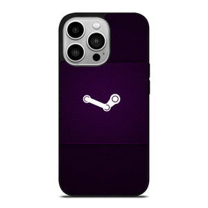 STEAM GAME PURPLE ICON iPhone 14 Pro Case Cover