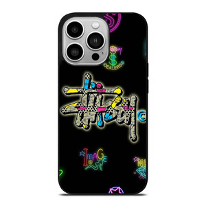 STUSSY LOGO THE DEALERS COLORFUL ICON iPhone 14 Pro Case Cover