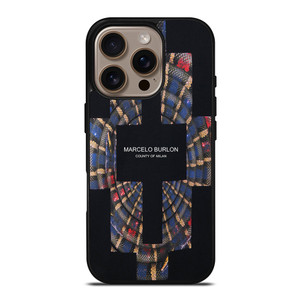 MARCELO BURLON COUNTY OF MILAN LOGO iPhone 16 Pro Case Cover MARCELO BURLON COUNTY OF MILAN LOGO iPhone 16 Pro Case Cover