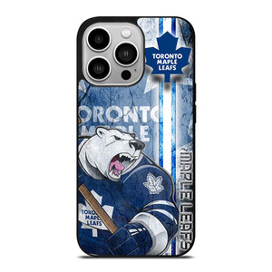 TORONTO MAPLE LEAFS LOGO BEAR MASCOT iPhone 14 Pro Case Cover
