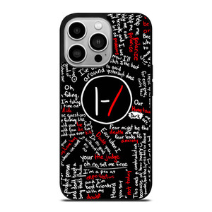 TWENTY ONE PILOTS LYRICS iPhone 14 Pro Case Cover
