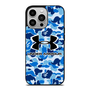 UNDER ARMOUR BLUE CAMO BAPE iPhone 14 Pro Case Cover