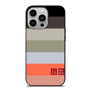 UNIQLO LOGO COLORFUL STRIPES iPhone 14 Pro Case Cover