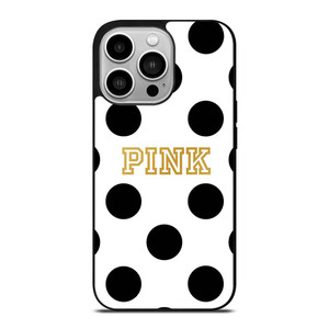VICTORIA S SECRET PINK POLKADOTS iPhone 14 Pro Case Cover