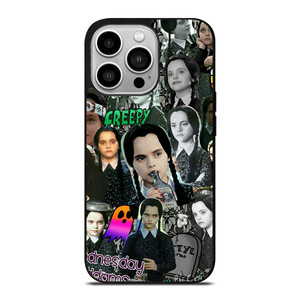 WEDNESDAY ADDAMS COLLAGE iPhone 14 Pro Case Cover