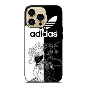 ADIDAS BLACK & WHITE iPhone 14 Pro Max Case Cover