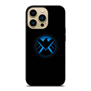 AGENTS OF SHIELD MARVEL LOGO BLUE iPhone 14 Pro Max Case Cover