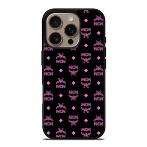 MCM WORLD LOGO BLACK PINK ICON iPhone 16 Pro Case Cover