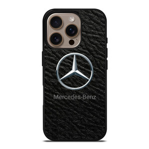 MERCEDES BENZ LOGO ON LEATHER iPhone 16 Pro Case Cover MERCEDES BENZ LOGO ON LEATHER iPhone 16 Pro Case Cover