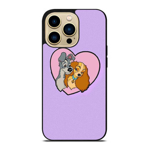 CARTOON LADY AND THE TRAMP DISNEY IN LOVE iPhone 14 Pro Max Case Cover