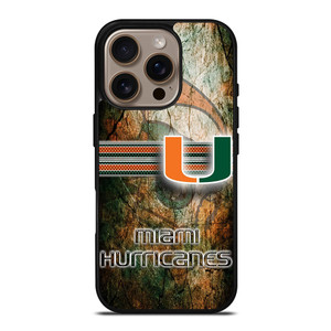 MIAMI HURRICANES LOGO NFL iPhone 16 Pro Case Cover MIAMI HURRICANES LOGO NFL iPhone 16 Pro Case Cover