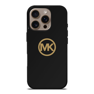 MICHAEL KORS MK LOGO BLACK GOLD iPhone 16 Pro Case Cover MICHAEL KORS MK LOGO BLACK GOLD iPhone 16 Pro Case Cover