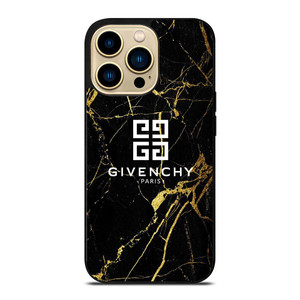 GIVENCHY PARIS GOLD MARBLE iPhone 14 Pro Max Case Cover