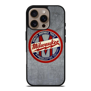 MILWAUKEE PORTABLE TOOL LOGO METAL ICON iPhone 16 Pro Case Cover MILWAUKEE PORTABLE TOOL LOGO METAL ICON iPhone 16 Pro Case Cover