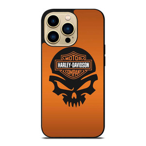 HARLEY DAVIDSON MOTORCYCLES COMPANY LOGO SKULL iPhone 14 Pro Max Case Cover