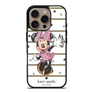 MINNIE MOUSE DISNEY KATE SPADE NEW YORK LOGO iPhone 16 Pro Case Cover MINNIE MOUSE DISNEY KATE SPADE NEW YORK LOGO iPhone 16 Pro Case Cover