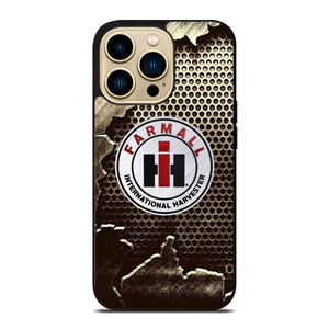 INTERNATIONAL HARVESTER FARMALL METAL LOGO iPhone 14 Pro Max Case Cover