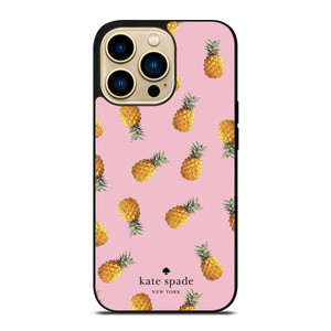 KATE SPADE NEW YORK LOGO PINEAPPLES iPhone 14 Pro Max Case Cover