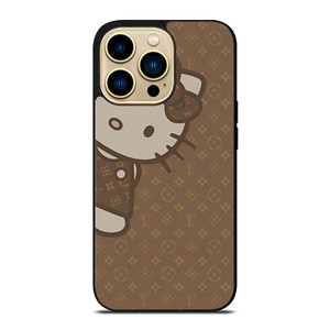 LOUIS VUITTON LV PATTERN LOGO HELLO KITTY iPhone 14 Pro Max Case Cover