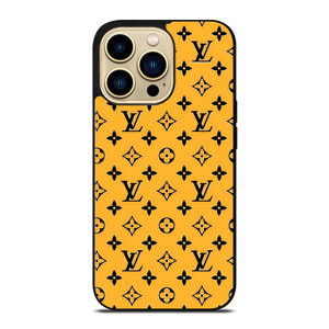 LOUIS VUITTON LV YELLOW PATERN ICON LOGO iPhone 14 Pro Max Case Cover