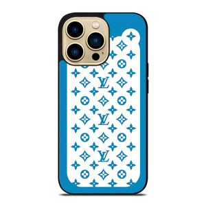 LOUIS VUITTON PATERN ICON LOGO BLUE iPhone 14 Pro Max Case Cover