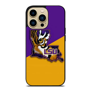LSU TIGERS LOGO LOUSIANA STATE UNIVERSITY BASKETBALL iPhone 14 Pro Max Case Cover