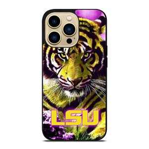 LSU TIGERS LOUISIANA STATE UNIVERSITY FOOTBALL LOGO iPhone 14 Pro Max Case Cover