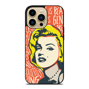 MARILYN MONROE ART QUOTE iPhone 14 Pro Max Case Cover